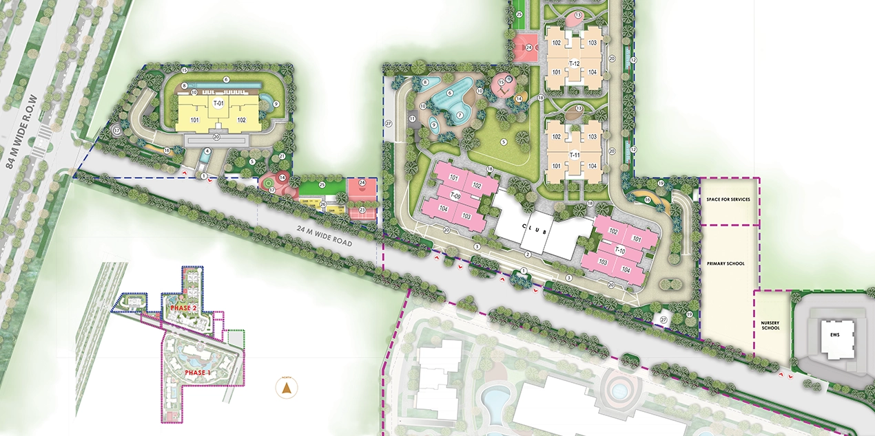 Master site layout of Kalpataru Vian project in Lokhandwala